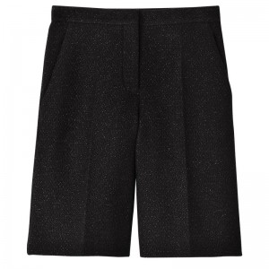 Longchamp Bermuda Shorts Negrii | QAFGE-5840