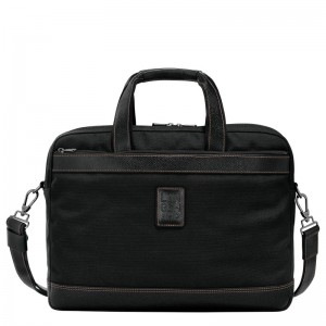 Longchamp Boxford L Briefcase Negrii | ZCUWX-4619