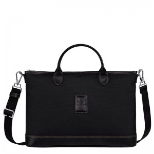 Longchamp Boxford S Briefcase Negrii | OZSPB-0485