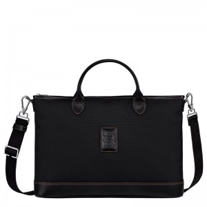 Longchamp Boxford S Briefcase Negrii | ZPWJY-0174