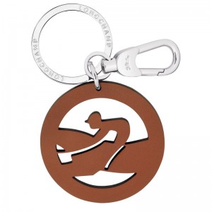 Longchamp Box-trot Key Rings Cognac | GETUM-1670