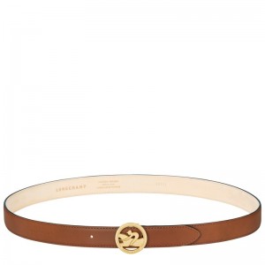 Longchamp Box-trot Ladies' Belt Cognac | ARYBP-6035