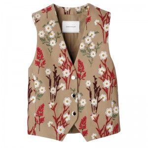Longchamp Cardigan Oat | OFMWI-2587