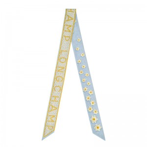 Longchamp Daisies Headband Albastri | AKCNM-0847
