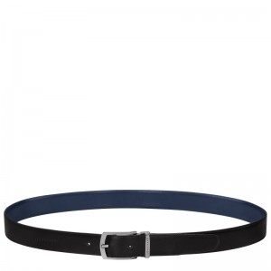 Longchamp Delta Box Belt Negrii Bleumarin | PQFKZ-1934