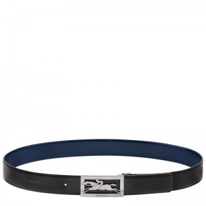 Longchamp Delta Box Belt Negrii Bleumarin | HOARC-3569