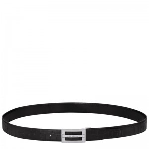 Longchamp Delta Box Belt Negrii | XRZAQ-6527