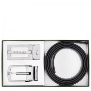 Longchamp Delta Box Belt Set Negrii | RTUJO-0984