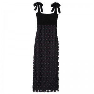 Longchamp Dress Negrii | FXDPV-8624