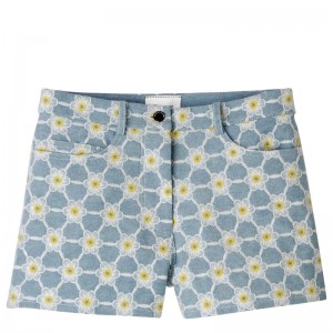 Longchamp Embroidered Shorts Albastri | QNJGW-1849