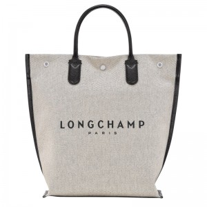 Longchamp Essential M Tote Bag Ecru | OMXVB-6792