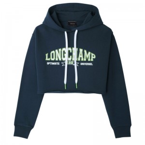 Longchamp Hoodie Bleumarin | OPTMB-9748
