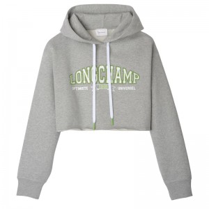 Longchamp Hoodie Gri | CYIJE-0592
