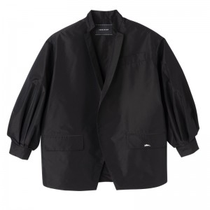 Longchamp Kimono Jacket Negrii | ZENJV-1903