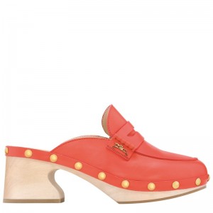 Longchamp La Cigale Clogs Strawberry | WFMAO-9154