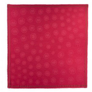 Longchamp La Médaille Longchamp Shawl Magenta | ELVGM-7409