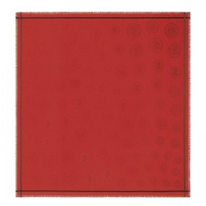 Longchamp La Médaille Longchamp Shawl Tomato | FBVMY-5348