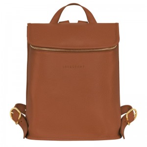 Longchamp Le Foulonné Backpack Caramel | DBFZO-6139