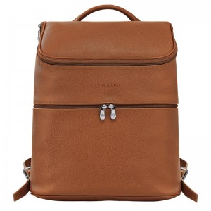 Longchamp Le Foulonné Backpack Caramel | QIZSM-8306