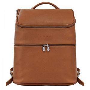 Longchamp Le Foulonné Backpack Caramel | XMBNK-7605