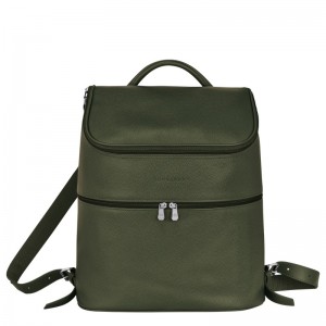 Longchamp Le Foulonné Backpack Kaki | ZXBWI-3029