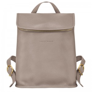 Longchamp Le Foulonné Backpack Turtledove | GVONS-7932
