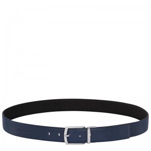 Longchamp Le Foulonné Belt Bleumarin Negrii | MFWEC-4397