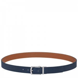 Longchamp Le Foulonné Belt Bleumarin | ABUXI-4589