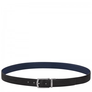 Longchamp Le Foulonné Belt Negrii Bleumarin | MNJFP-0593