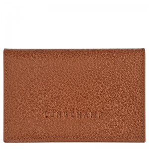 Longchamp Le Foulonné Card Holder Caramel | XQDJZ-5920