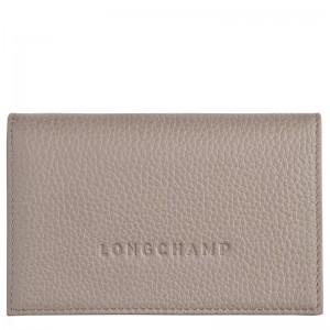 Longchamp Le Foulonné Card Holder Turtledove | JNIFU-9120