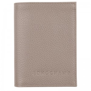 Longchamp Le Foulonné Card Holder Turtledove | HYWEF-5042