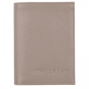 Longchamp Le Foulonné Card Holder Turtledove | DCYSZ-2359