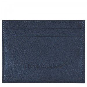 Longchamp Le Foulonné Cardholder Bleumarin | NLSJO-4379