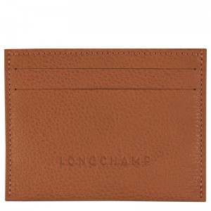 Longchamp Le Foulonné Cardholder Caramel | XYIUO-1856