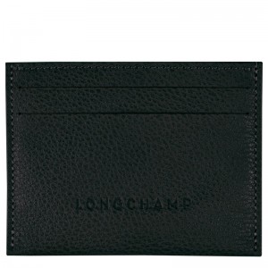 Longchamp Le Foulonné Cardholder Negrii | DHCTQ-1473