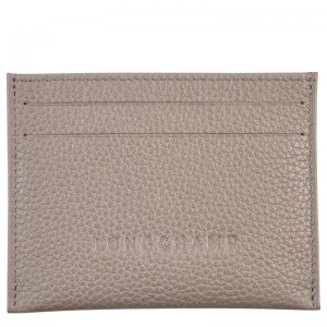 Longchamp Le Foulonné Cardholder Turtledove | NYZUB-2146