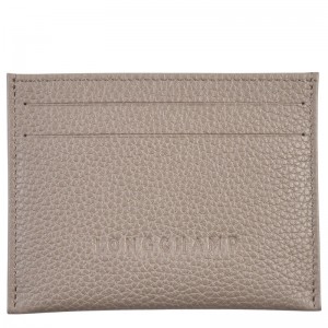 Longchamp Le Foulonné Cardholder Turtledove | TSMYO-7953