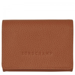 Longchamp Le Foulonné Coin Purse Caramel | HXOQU-4195