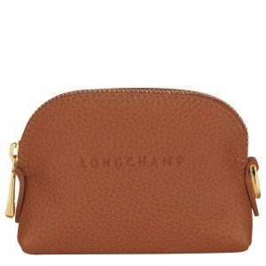 Longchamp Le Foulonné Coin Purse Caramel | DURVI-0451