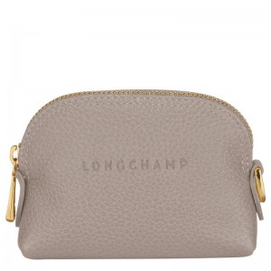 Longchamp Le Foulonné Coin Purse Turtledove | DUMLB-7451
