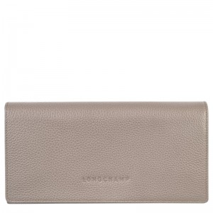 Longchamp Le Foulonné Continental Wallet Turtledove | CNKMS-5874