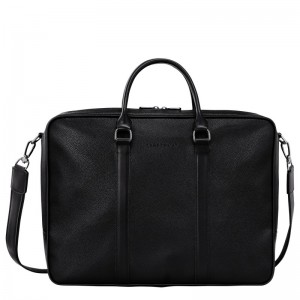 Longchamp Le Foulonné L Briefcase Negrii | CHQOL-7603