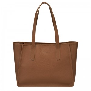 Longchamp Le Foulonné L Tote Bag Caramel | UEIOM-4750