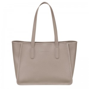 Longchamp Le Foulonné L Tote Bag Turtledove | PRKXD-2957