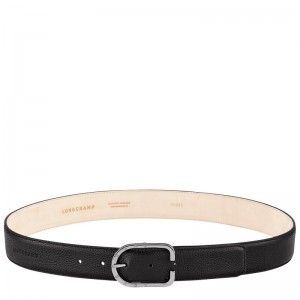 Longchamp Le Foulonné Ladies' Belt Negrii | ECPMK-0246