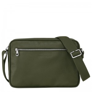 Longchamp Le Foulonné M Camera Bag Kaki | ODXSY-2743