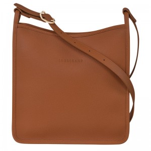 Longchamp Le Foulonné M Crossbody Bag Caramel | JYLBZ-2798
