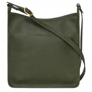 Longchamp Le Foulonné M Crossbody Bag Kaki | HCFEO-3921
