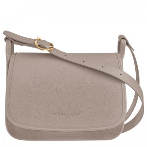 Longchamp Le Foulonné M Crossbody Bag Turtledove | YDNAV-4309